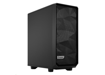FRACTAL DESIGN skříň Meshify 2 Compact Black Solid, USB 3.1 Type-C, 2x USB 3.0, bez zdroje, mATX