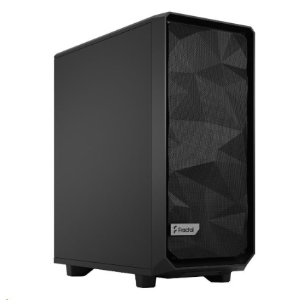 FRACTAL DESIGN skříň Meshify 2 Compact Black Solid, USB 3.1 Type-C, 2x USB 3.0, bez zdroje, mATX