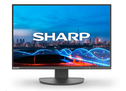 SHARP MT 24" MultiSync EA241W-BK, IPS TFT, 1920x1200, 300nit, 1000:1, 5ms, DP, DVI-D, HDMI, USB, Repro, Černý