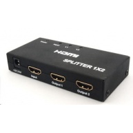 PREMIUMCORD HDMI splitter 1-2 porty kovový s napájením, 4K, FULL HD, 3D