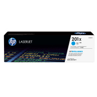 HP 201X High Capacity Cyan LJ Toner Cartridge, CF401X (2,300 pages)