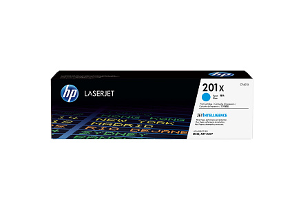 HP 201X High Capacity Cyan LJ Toner Cartridge, CF401X (2,300 pages)