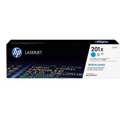 HP 201X High Capacity Cyan LJ Toner Cartridge, CF401X (2,300 pages) HP 201X High Capacity Cyan LJ Toner Cartridge, CF401X (2,300 pages)