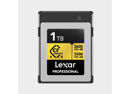 Lexar CFexpress 4.0 Pro Gold R3600/W3300 1TB