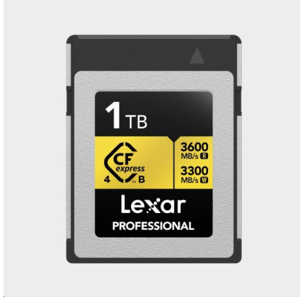 Lexar CFexpress 4.0 Pro Gold R3600/W3300 1TB Lexar CFexpress 4.0 Pro Gold R3600/W3300 1TB