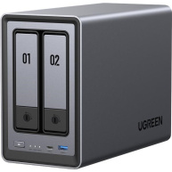 UGREEN NASync DXP2800 (4C/IntelN100/3,4GHz/8GBRAM/2xSATA/2xM.2/1x2,5GbE/2xUSB2.0/2xUSB3.2/1xUSB-C/HDMI)