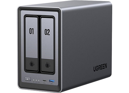 UGREEN NASync DXP2800 (4C/IntelN100/3,4GHz/8GBRAM/2xSATA/2xM.2/1x2,5GbE/2xUSB2.0/2xUSB3.2/1xUSB-C/HDMI)
