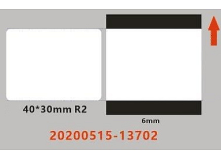 Niimbot štítky ER 40x30mm 230ks Průhledné pro B21, B21S, B3S,B1
