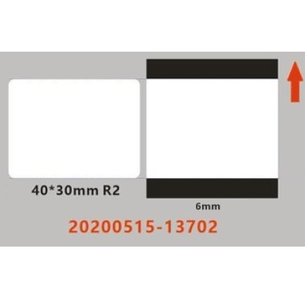 Niimbot štítky ER 40x30mm 230ks Průhledné pro B21, B21S, B3S,B1