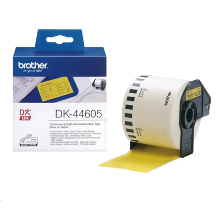 BROTHER DK-44605 žlutá papírová role snadno odstranitelná (62mm)