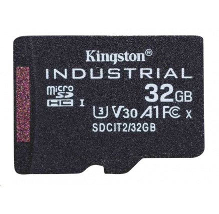 Kingston MicroSDHC karta 32GB Industrial C10 A1 pSLC Card Single Pack Kingston MicroSDHC karta 32GB Industrial C10 A1 pSLC Card Single Pack