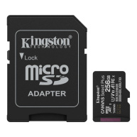Kingston MicroSDXC karta 256GB Canvas Select Plus, U1, V10, A1, SD Adaptér