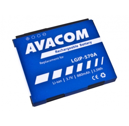 AVACOM baterie do mobilu LG KP500 Li-Ion 3,7V 880mAh (náhrada LGIP-570A) AVACOM baterie do mobilu LG KP500 Li-Ion 3,7V 880mAh (náhrada LGIP-570A)