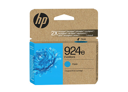HP 924e EvoMore Cyan Original Ink Cartridge (800 pages) HP 924e EvoMore Cyan Original Ink Cartridge (800 pages)