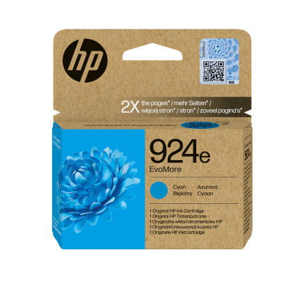 HP 924e EvoMore Cyan Original Ink Cartridge (800 pages) HP 924e EvoMore Cyan Original Ink Cartridge (800 pages)