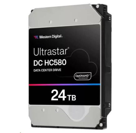 Western Digital Ultrastar® HDD 24TB (WUH722424ALE6L4) DC HC580 3.5in 26.1MM 512MB 7200RPM SATA 512E SE Western Digital Ultrastar® HDD 24TB (WUH722424ALE6L4) DC HC580 3.5in 26.1MM 512MB 7200RPM SATA 512E SE