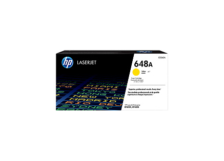 HP 648A Yellow LJ Toner Cart, CE262A (11,000 pages)