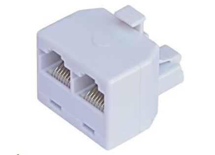 Rozdvojka RJ45, 1x8p8c/2x8p8c - telefonní