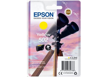 EPSON ink bar Singlepack "Dalekohled" Yellow 502 Ink EPSON ink bar Singlepack "Dalekohled" Yellow 502 Ink