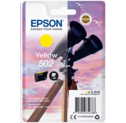 EPSON ink bar Singlepack "Dalekohled" Yellow 502 Ink