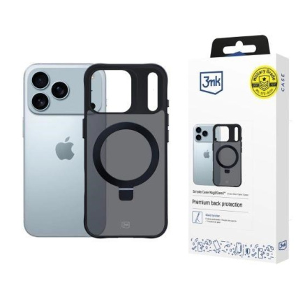3mk ochranný kryt Smoke Case Mag&Stand pro Apple iPhone 17 Pro 3mk ochranný kryt Smoke Case Mag&Stand pro Apple iPhone 17 Pro