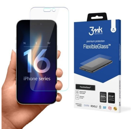 3mk hybridní sklo FlexibleGlass pro Apple iPhone 16 Pro 3mk hybridní sklo FlexibleGlass pro Apple iPhone 16 Pro