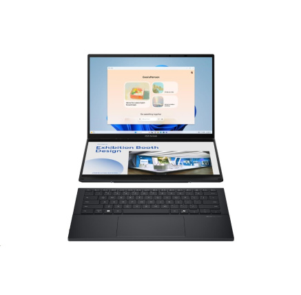 ASUS NTB Zenbook Duo (UX8406CA-OLED166X), Ultra 9-285H, 14" 2880 x 1800, 32GB, 1TB SSD, Intel Arc, W11 Pro, Gray