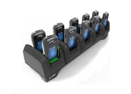 Zebra charging station, 10 slots, uzamykatelná, pro EC30