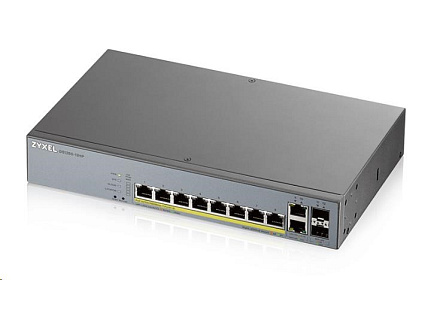 Zyxel GS1350-12HP 12 Port smart managed CCTV PoE switch, long range, 130W, 10x GbE, 2x SFP