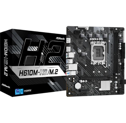 ASRock MB Sc LGA1700 H610M-H2/M.2, Intel H610, 2xDDR4, 2xHDMI, mATX