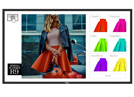 NEC LFD 50" MultiSync ME501 IR-2, 50" ME-Series Large Format Display, UHD, 400cd/m2, D-LED backlight, 18/7 proof,