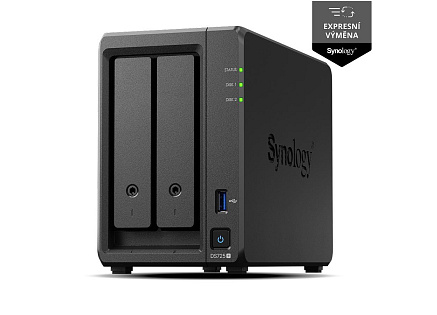 Synology DS725+ DiskStation (2C/RyzenR1600/2,6-3,1GHz/4GBRAM/2xSATA/2xM.2/1xUSB3.2/1x2,5GbE/1xGbE/1xUSB-C) Synology DS725+ DiskStation (2C/RyzenR1600/2,6-3,1GHz/4GBRAM/2xSATA/2xM.2/1xUSB3.2/1x2,5GbE/1xGbE/1xUSB-C)