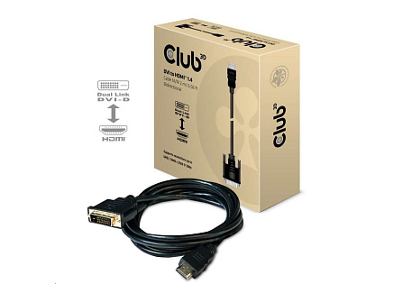 Club3D Kabel DVI-D na HDMI 1.4 (M/M), 2m