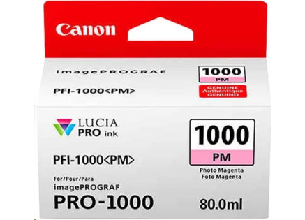 Canon CARTRIDGE PFI-1000M purpurová pro ImagePROGRAF PRO-1000 (965 str.)