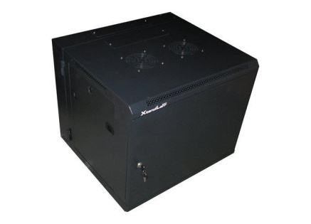 XtendLan 19" dvoudílný nástěnný rozvaděč 9U 600x550, nosnost 60 kg, plné dveře, svařovaný,černý XtendLan 19" dvoudílný nástěnný rozvaděč 9U 600x550, nosnost 60 kg, plné dveře, svařovaný,černý