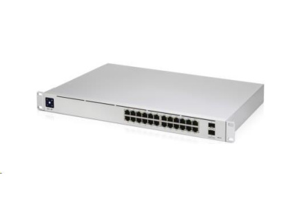 UBNT UniFi Switch USW-Pro-24-POE Gen2 [24xGigabit, 400W PoE+ 802.3at/af/bt, 2xSFP+, 88Gbps]