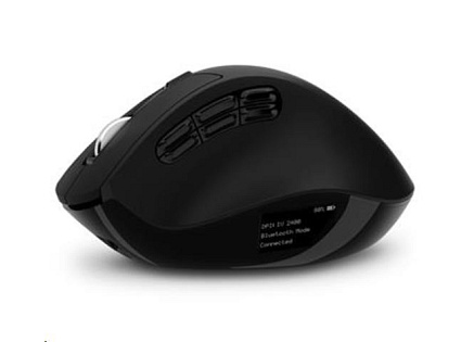 CONNECT IT FOR HEALTH DualMode bezdrátová ergonomická myš s LCD displejem, černá CONNECT IT FOR HEALTH DualMode bezdrátová ergonomická myš s LCD displejem, černá