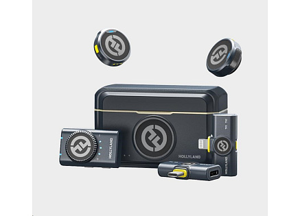 Hollyland Lark M2 Combo - Wireless Lavalier Microphone (Duo,ShineCharcoal) Hollyland Lark M2 Combo - Wireless Lavalier Microphone (Duo,ShineCharcoal)