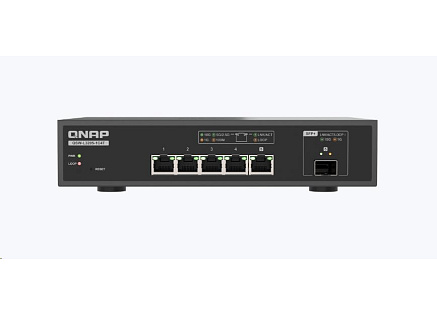 QNAP switch QSW-L3205-1C4T (4x10GbE,1x10GbE/SFP+combo,fanless)