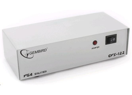 GEMBIRD VGA rozbočovač (splitter) 2 porty GEMBIRD VGA rozbočovač (splitter) 2 porty