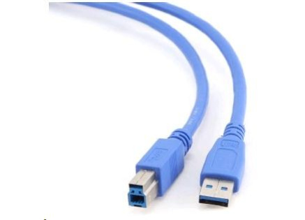 GEMBIRD Kabel USB 3.0 A-B propojovací 1,8m (modrý)