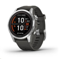 Garmin fenix® 7S Pro – Solar Edition, Silver / Black Band