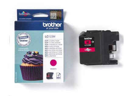 BROTHER INK LC-123M magenta cca 600