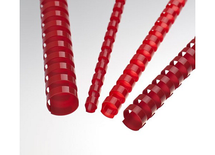 Plastové hřbety 22 červené Plastové hřbety 22 červené