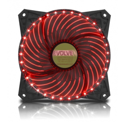 EVOLVEO 12L2RD ventilátor 120mm, 33 LED, červený, 3pin EVOLVEO 12L2RD ventilátor 120mm, 33 LED, červený, 3pin