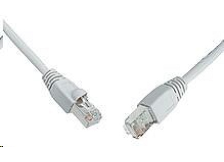 Solarix Patch kabel CAT5E SFTP PVC 10m šedý snag-proof C5E-315GY-10MB
