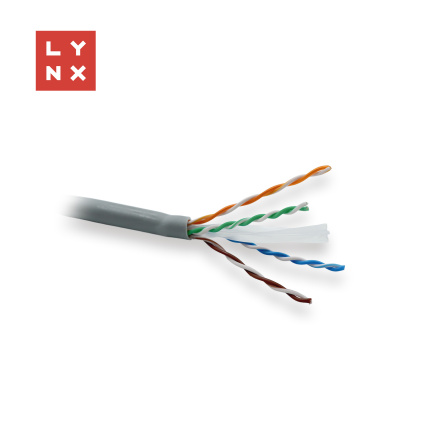 LYNX UTP kabel, Cat6, LSOH, celoměděný, vnitřní, šedý, box 305m LYNX UTP kabel, Cat6, LSOH, celoměděný, vnitřní, šedý, box 305m