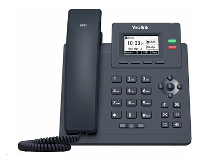 Yealink SIP-T31 IP telefon, 2,3" 132x64 grafický, 2x RJ45 10/100, 2x SIP, s adaptérem