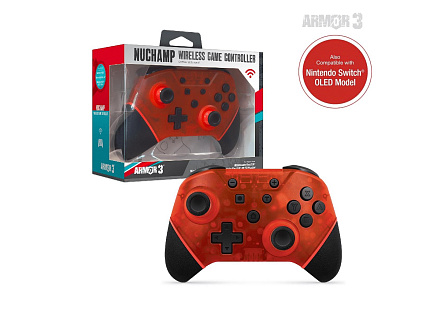 Hyperkin Armor3 NuChamp Wireless Game Controller For Nintendo Switch®/Nintendo Switch® Lite (Ruby Red) Hyperkin Armor3 NuChamp Wireless Game Controller For Nintendo Switch®/Nintendo Switch® Lite (Ruby Red)