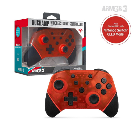 Hyperkin Armor3 NuChamp Wireless Game Controller For Nintendo Switch®/Nintendo Switch® Lite (Ruby Red) Hyperkin Armor3 NuChamp Wireless Game Controller For Nintendo Switch®/Nintendo Switch® Lite (Ruby Red)